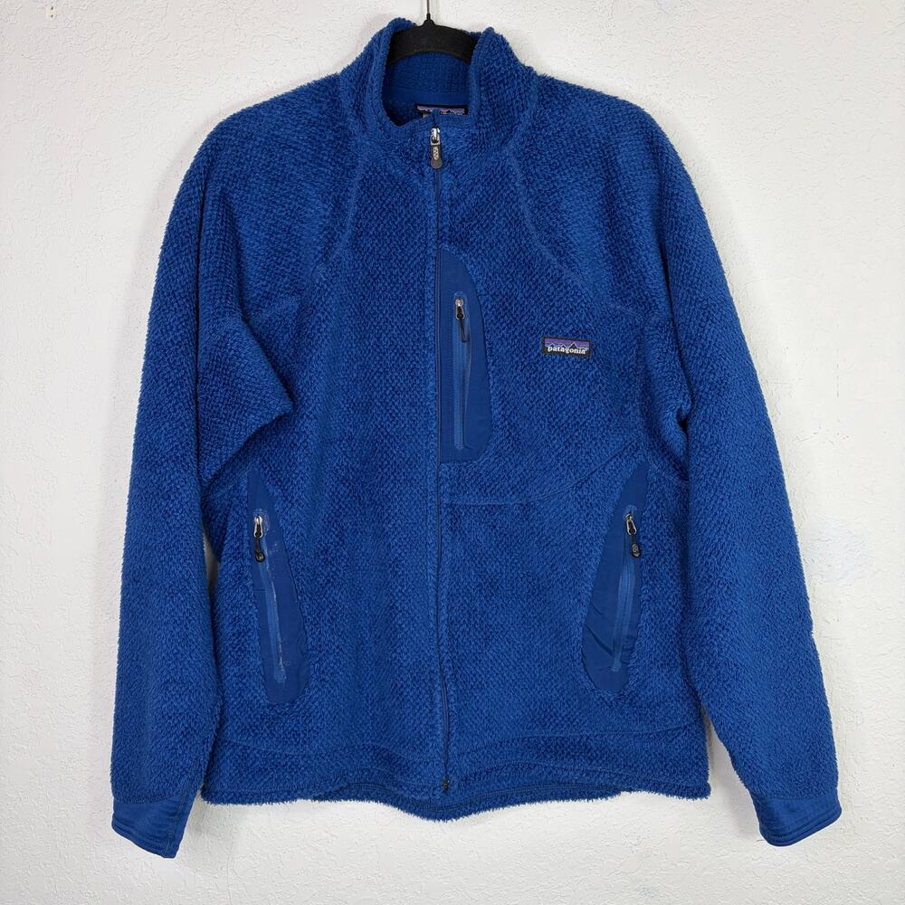 Patagonia R2 Regulator Fleece Jacket Men's Size L, Blue, zippered pockets